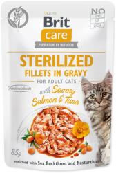 Brit Care Cat Sterilized Fillets in Gravy with Savory Salmon & Tuna 85 g