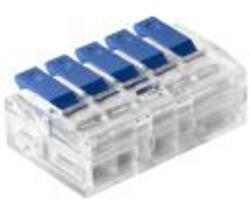 ORNO OR-SZ-8017/5/B4 5-eres szorítós toldócsatlakozó; 0, 75-4 mm2 vezetékhez; IEC 450V/32A, 4 db-os blisztercsomagolás (OR-SZ-8017/5/B4)