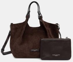 Gianni Chiarini keresztpántos táska női velúrbőr DUA - barna Univerzális méret - answear - 104 990 Ft