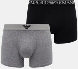 Emporio Armani Underwear testhezálló boxeralsó férfi pamut elasztánnal - szürke XL