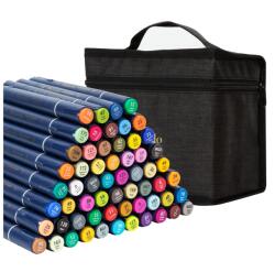 Deli Markere sketching cu 2 capete 1 mm/6 mm, 60 buc/set, Finenolo DELI (DLEC184-60)
