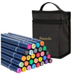 Deli Markere sketching cu 2 capete 1 mm/6 mm, 30 buc/set, Finenolo DELI (DLEC184-30)