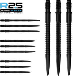 Mission darts fémhegy Mission R2.5 Rapid Points - GV1 fekete, 30mm