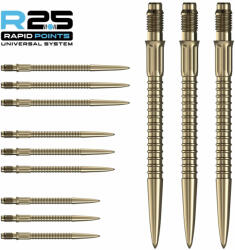 Mission darts fémhegy Mission R2.5 Rapid Points - GV1 arany, 40mm