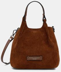 Gianni Chiarini keresztpántos táska női velúrbőr DUA - barna Univerzális méret - answear - 69 990 Ft