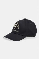 Armani Exchange baseball sapka férfi pamut - fekete Univerzális méret - answear - 22 990 Ft