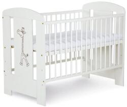 Klupś Meble Dziecięce Klups Safari babaágy 120 x 60 cm zsiráf mintával, fehér (5901912240421)