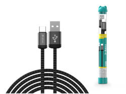 DEVIA ST107861 Gracious Tube USB/Type-C 1m-es fekete adat-és töltőkábel (ST107861) - wpower