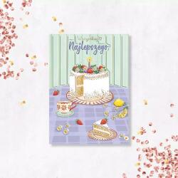 Henry B6 torta az asztalon. Henry