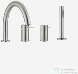 Webert ELIO STEEL peremre szerelhető kádcsaptelep, rozsdamentes acél EA850701.440 (EA850701440)
