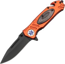 HARAHU Outdooros összehajtható kés PX - 41029 - Narancssárga KP41029
