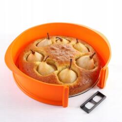 TIROSS Kerek Tortaforma 25cm Szilikon Üveg Aljjal TS-368 (TS-368)