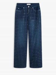 Bonprix B. p. c Laza MID Waist Farmernadrág Strasszos Applikációval 46-OS