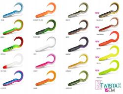 Delphin Műcsalik/gumi Delphin TwistaX Eeltail Uv lámpák 5 db 15cm/HAWAI (101003923)