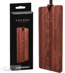 FRESSO Signature Man Luxus autóillatosító prémium autóillatosító autóparfüm Hanger fa lógó illat Légfrissítő