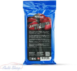 Riwax - Leather Cleaner & polish - Bőrtisztító és ápoló kendő (15db/csomag)