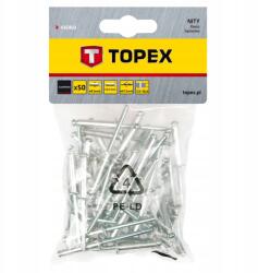 TOPEX Alumínium szegecsek 4, 0 x 12, 5 mm, 50 db (43E403)