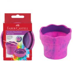 Faber-Castell Faber Castell - Click and Go ecsetpohár - márvány rózsaszín/lila (FR-181527)