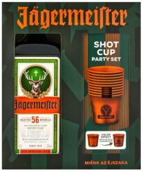 Jägermeister 0, 7L 35% PARTY SET pdd. + 9 fémpohár - mindenamibar