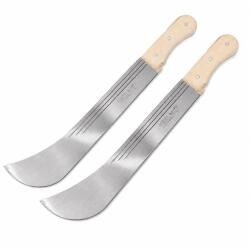 DEPOX Set doua macete Otel Inoxidabil DEPOX®, Maner Lemn Natural, pentru Gradinarit, Agricultura, Silviculturam, 55 cm (1881)