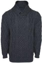 Vlnka Pulover de lână pentru bărbați Vlnka S18 - gri închis mărimi îmbrăcăminte XL (5-51076-XL)