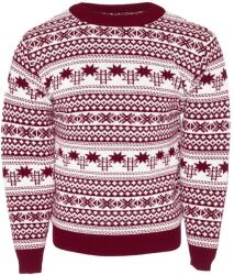 Vlnka Pulover de lână cu model norvegian Vlnka S20 - roșu mărimi îmbrăcăminte L/XL (5-51059-L)