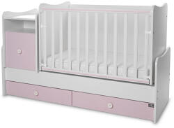 Lorelli Trend PLUS kombi ágy 70x165 - White & Orchid Pink ÚJ
