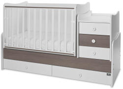 Lorelli Maxi Plus kombi ágy 70x160 - White & Caffe ÚJ