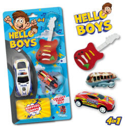 Trolli Hello Boys Szett Gyümölcs Ízű Gumicuko és Pattogós Cukorka Játékkal 16, 5g