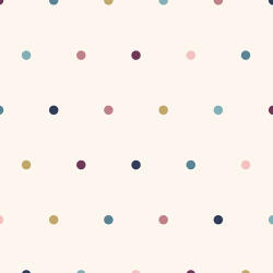 Takoy Țesătură bumbac decorativ nealbit puncte pastel
