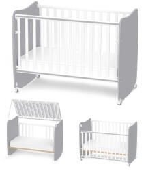 Lorelli Stars ringatható kiságy 60x120 - White / Stone Gray