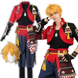 Hopki Thoma Cosplay Jelmez Genshin Impact Anime Jelmez Paróka Haj 158 164 CM