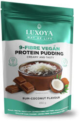 Luxoya - Vegán fehérjét tartalmazó rostpuding - 9 féle rosttal - Rumos kókusz ízű - DOY - 450g