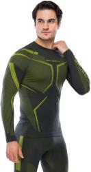 BRUBECK DRY Férfi hosszú ujjú aláöltöző felső - Grafit / Lime - t-active