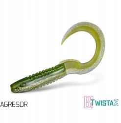 Delphin Műcsalik/gumi Delphin TwistaX Eeltail UV-k 5 db 6cm/AGRESSOR (101004027)