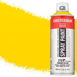 Royal Talens Amsterdam vízbázisú akrilfesték spray, 400 ml - 275, primary yellow