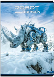 Lastva Füzet, LASTVA Robot Animals-O, A4, 52 lapos, vonalas (FLRAOA452V)