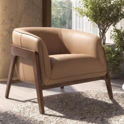 AC Atelier Fotoliu cu design modern piele naturala Brown (AC 5197)
