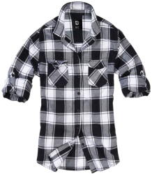 Brandit Cămașă pentru femei BRANDIT - Amy - 9336-white/black în carouri