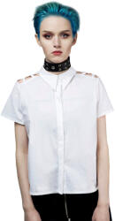 DISTURBIA Cămaşă damă DISTURBIA - Abstract Crop -White - SS1824W
