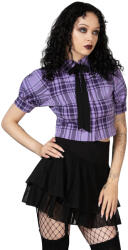 KILLSTAR Cămașă femei KILLSTAR - Hayee Ribbon - Purple Tartan - KSRA009437
