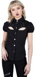 KILLSTAR Bluză pentru femei KILLSTAR - Hellstar Lace-Up - Negru - KSRA003354