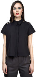 DISTURBIA Cămaşă damă DISTURBIA - Abstract Crop - Black - SS1824B