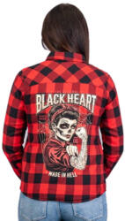 Black Heart cămașă de damă BLACK HEART - LINDA - Red - 19211