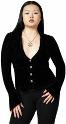 KILLSTAR Cămașă pentru femei KILLSTAR - Evelina's Enhancement Velvet Plunge - Negru - KSRA007905