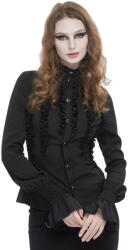 Devil Fashion cămașă de damă DEVIL FASHION - Black Chiffon - SHT10601