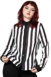 KILLSTAR Cămașă femei KILLSTAR - Stripe Down - KSRA009186