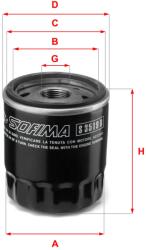 SOFIMA Filtru ulei SOFIMA S 3519 R (S 3519 R) - fixbox