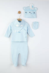 Tongs baby Setul 5 piese nou nascut Summer camp, Tongs baby (Culoare: Albastru)