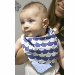 BabyJem Baveta BabyJem tip bandana cu jucarie dentitie (Culoare: Verde) Bavata